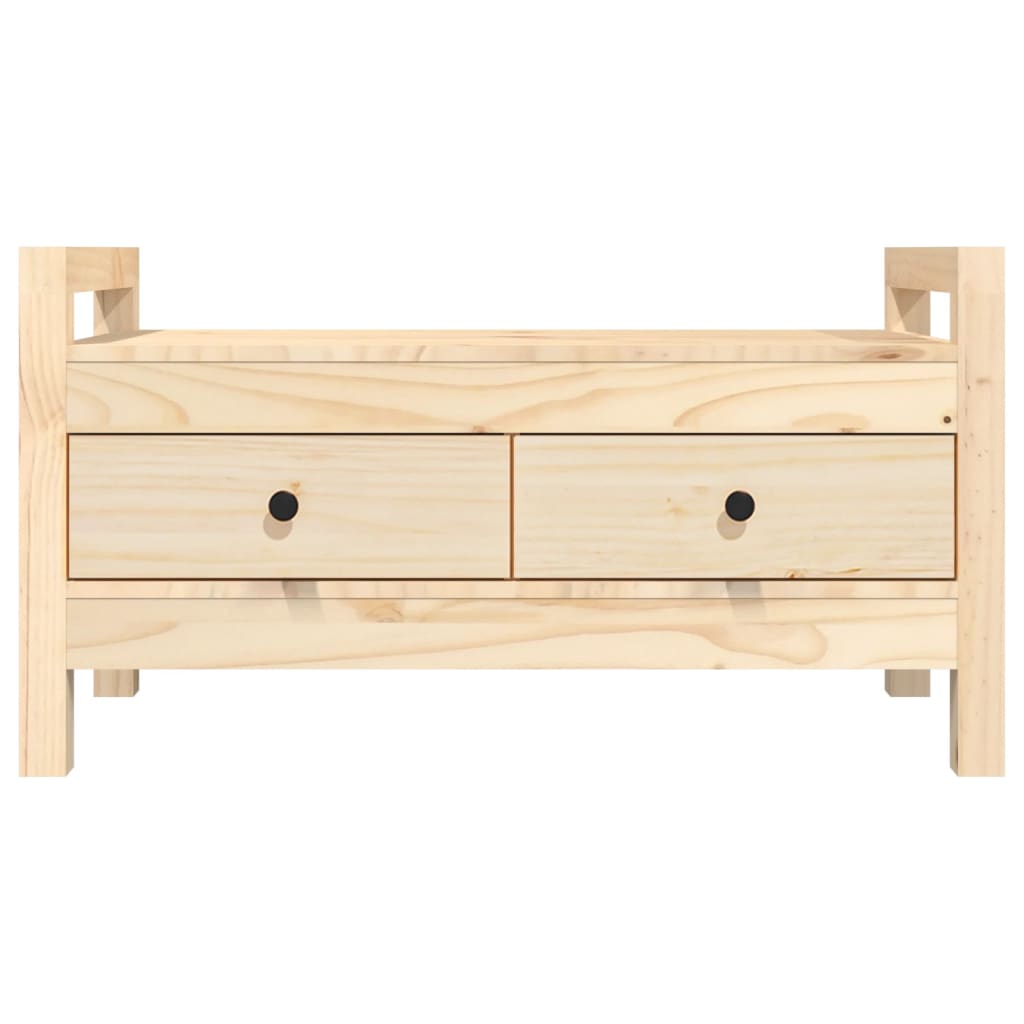 Klupa za hodnik 80x40x43 cm od masivne borovine