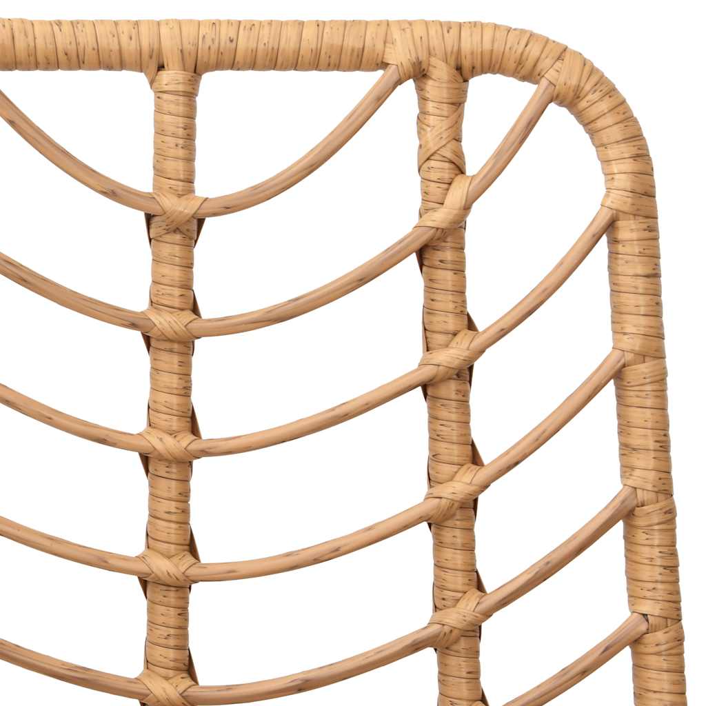 Barski stolci 2 kom 45 x 56 x 103,5 cm od PE ratana i čelika
