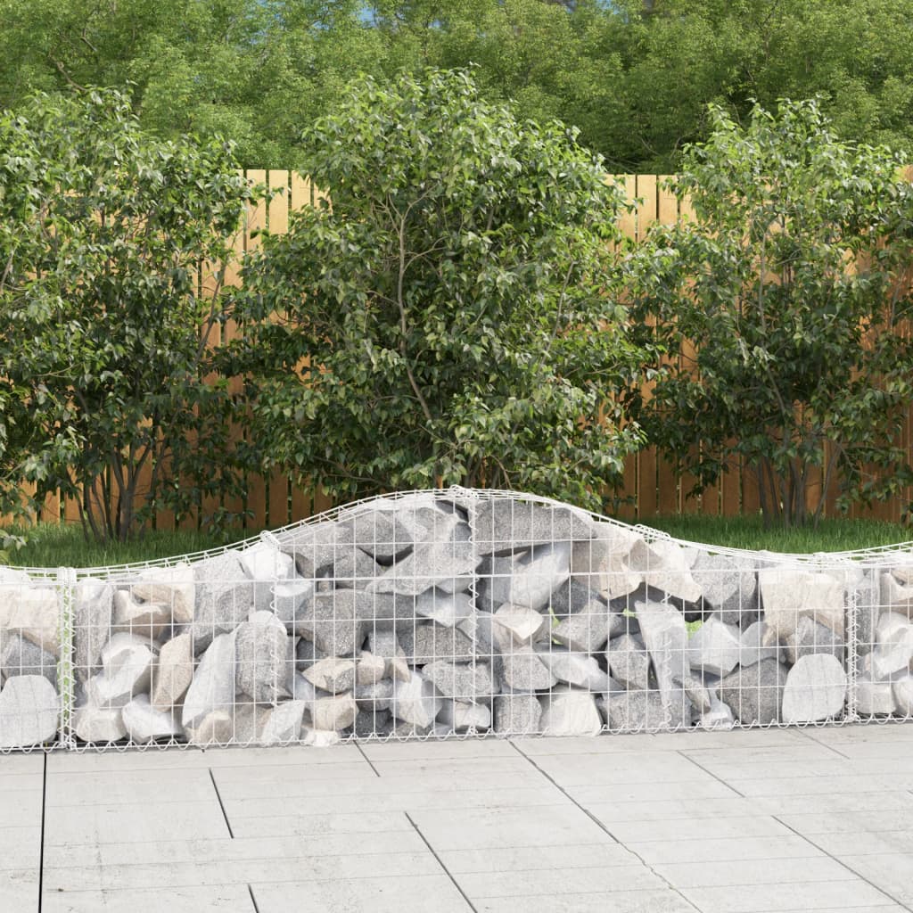 Lučne gabionske košare 7 kom 200x30x40/60 cm pocinčano željezo