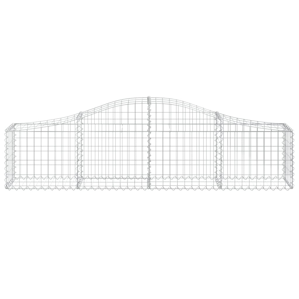 Lučne gabionske košare 9 kom 200x30x40/60 cm pocinčano željezo
