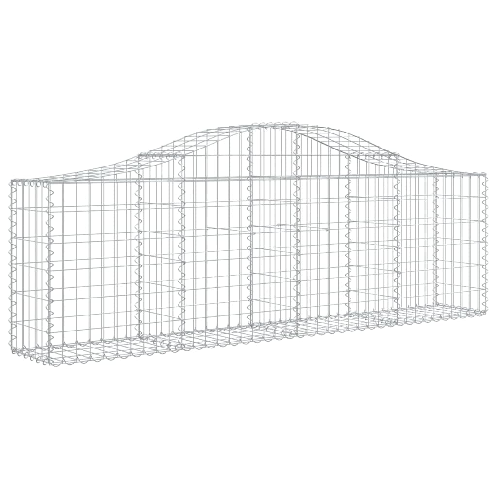 Lučne gabionske košare 7 kom 200x30x60/80 cm pocinčano željezo