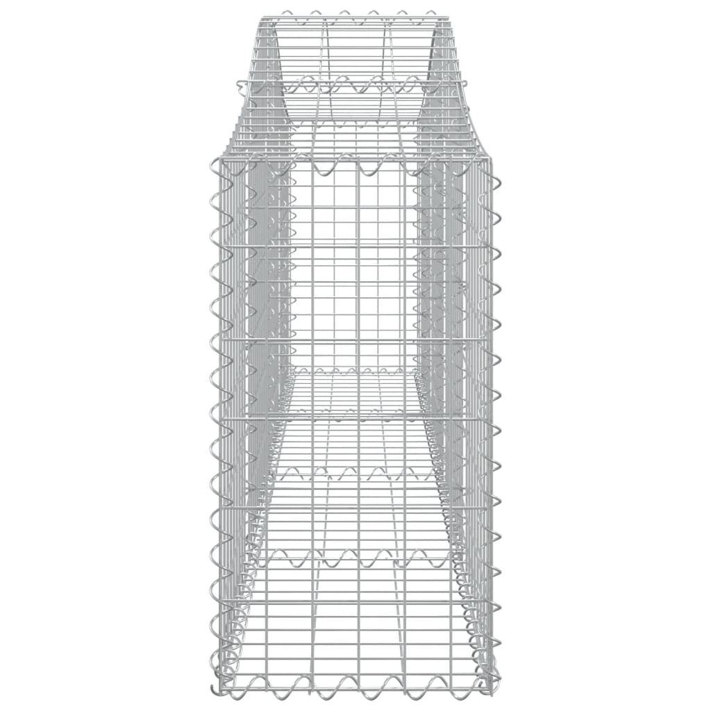Lučne gabionske košare 8 kom 200x30x60/80 cm pocinčano željezo