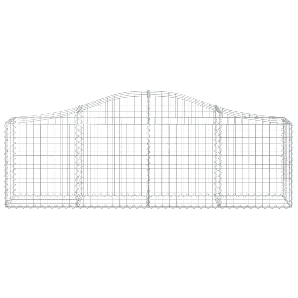Lučne gabionske košare 9 kom 200x30x60/80 cm pocinčano željezo