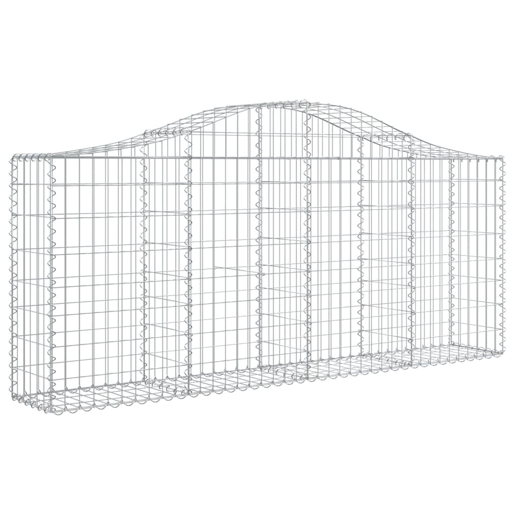 Lučne gabionske košare 6 kom 200x30x80/100 cm pocinčano željezo