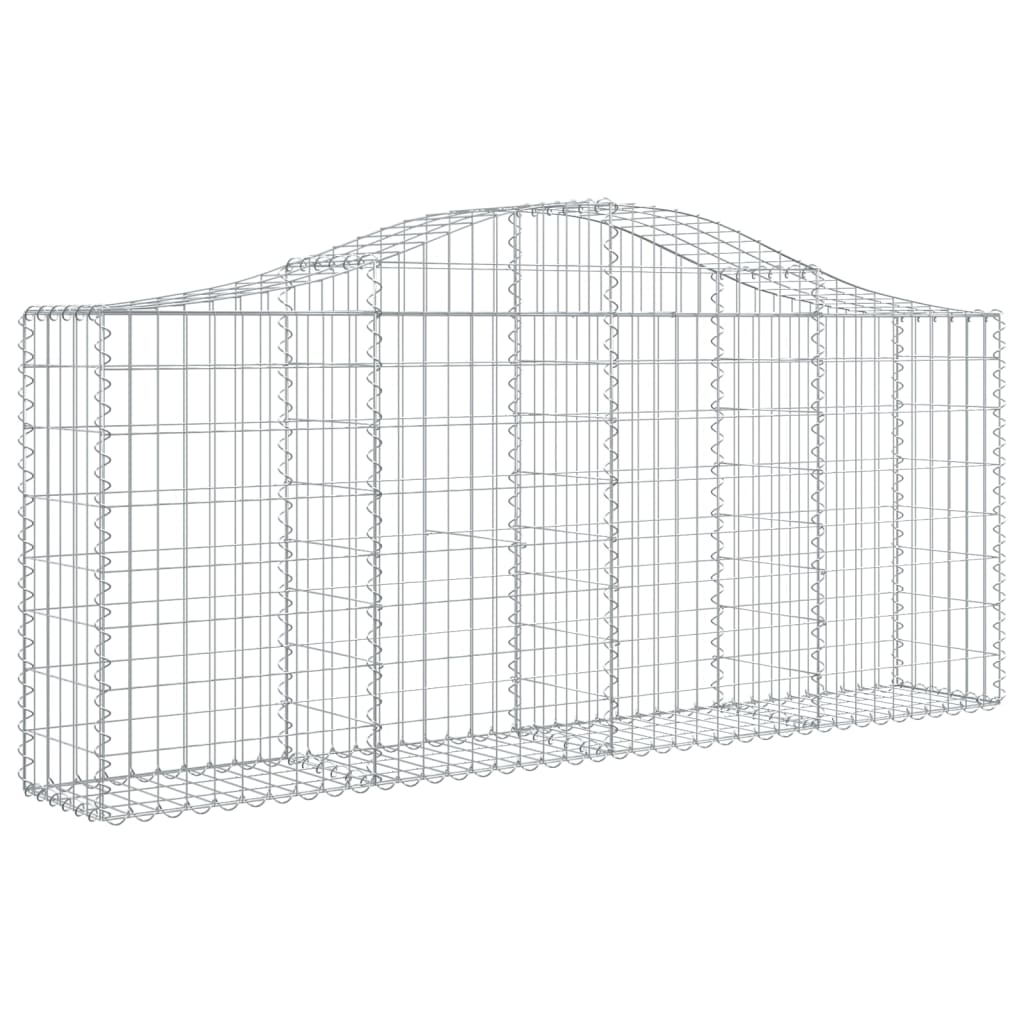 Lučne gabionske košare 7 kom 200x30x80/100 cm pocinčano željezo