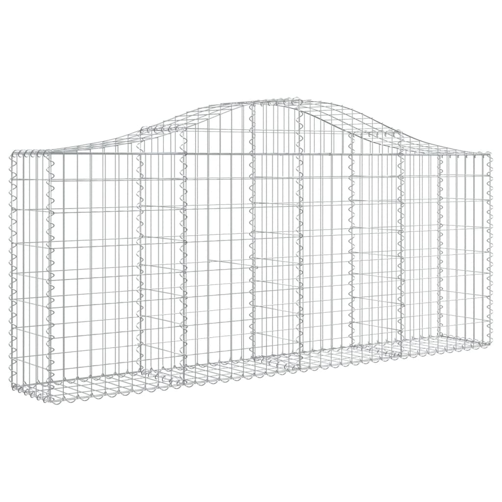 Lučne gabionske košare 13 kom 200x30x80/100cm pocinčano željezo