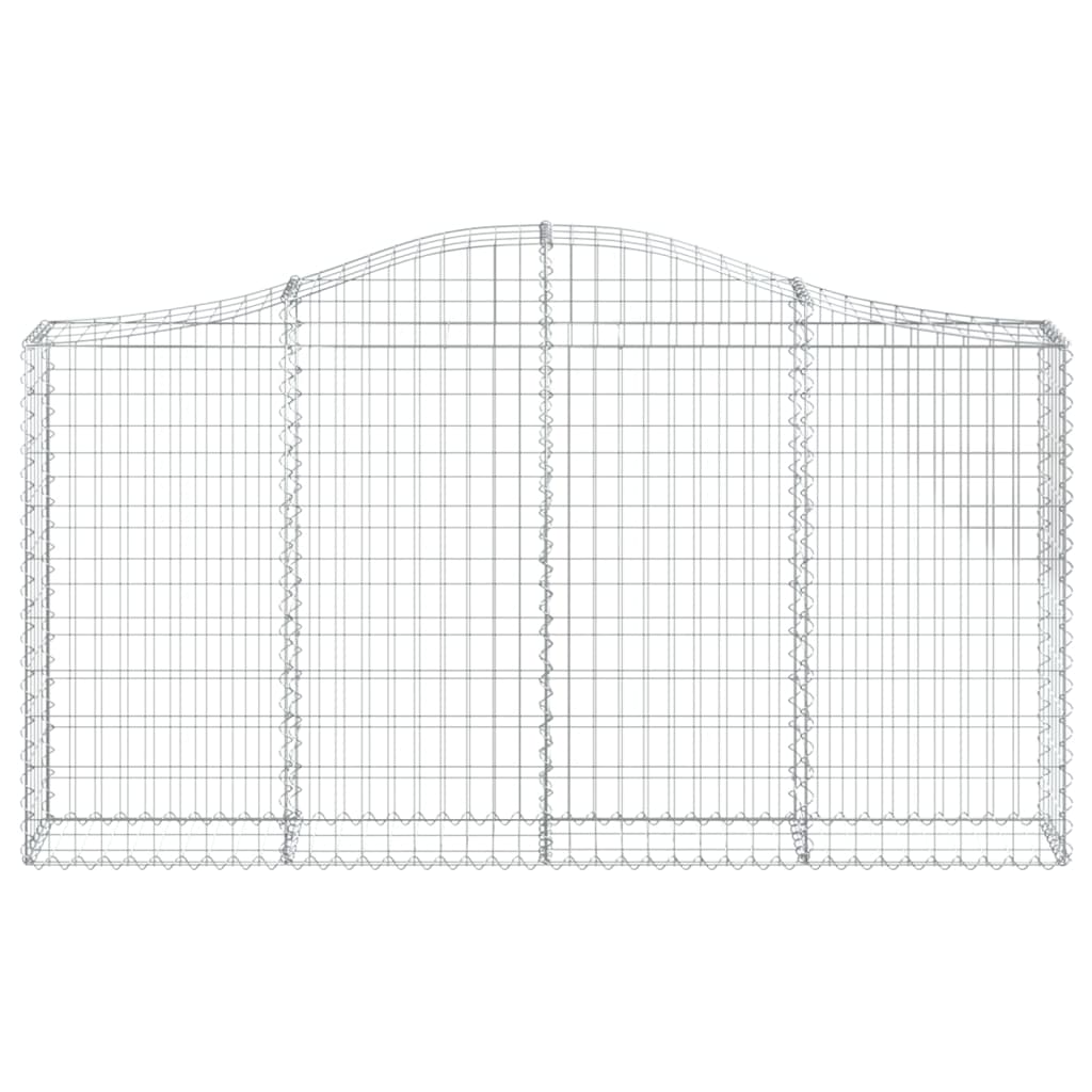 Lučne gabionske košare 5 kom 200x30x100/120cm pocinčano željezo