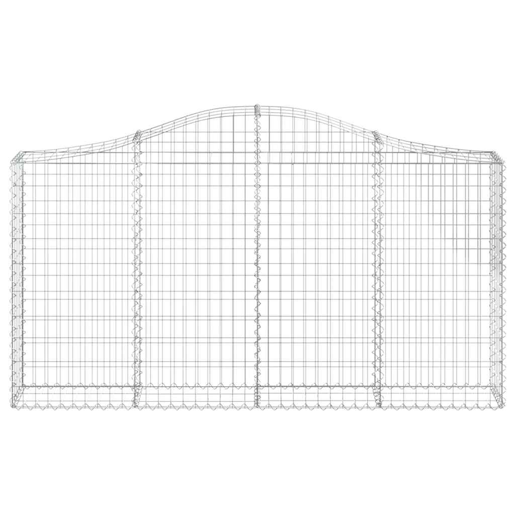 Lučne gabionske košare 12kom 200x30x100/120cm pocinčano željezo
