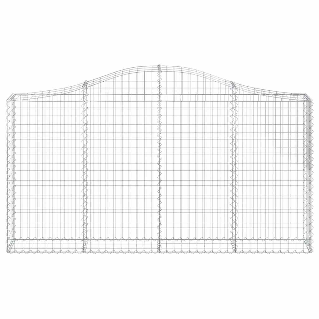 Lučne gabionske košare 18kom 200x30x100/120cm pocinčano željezo