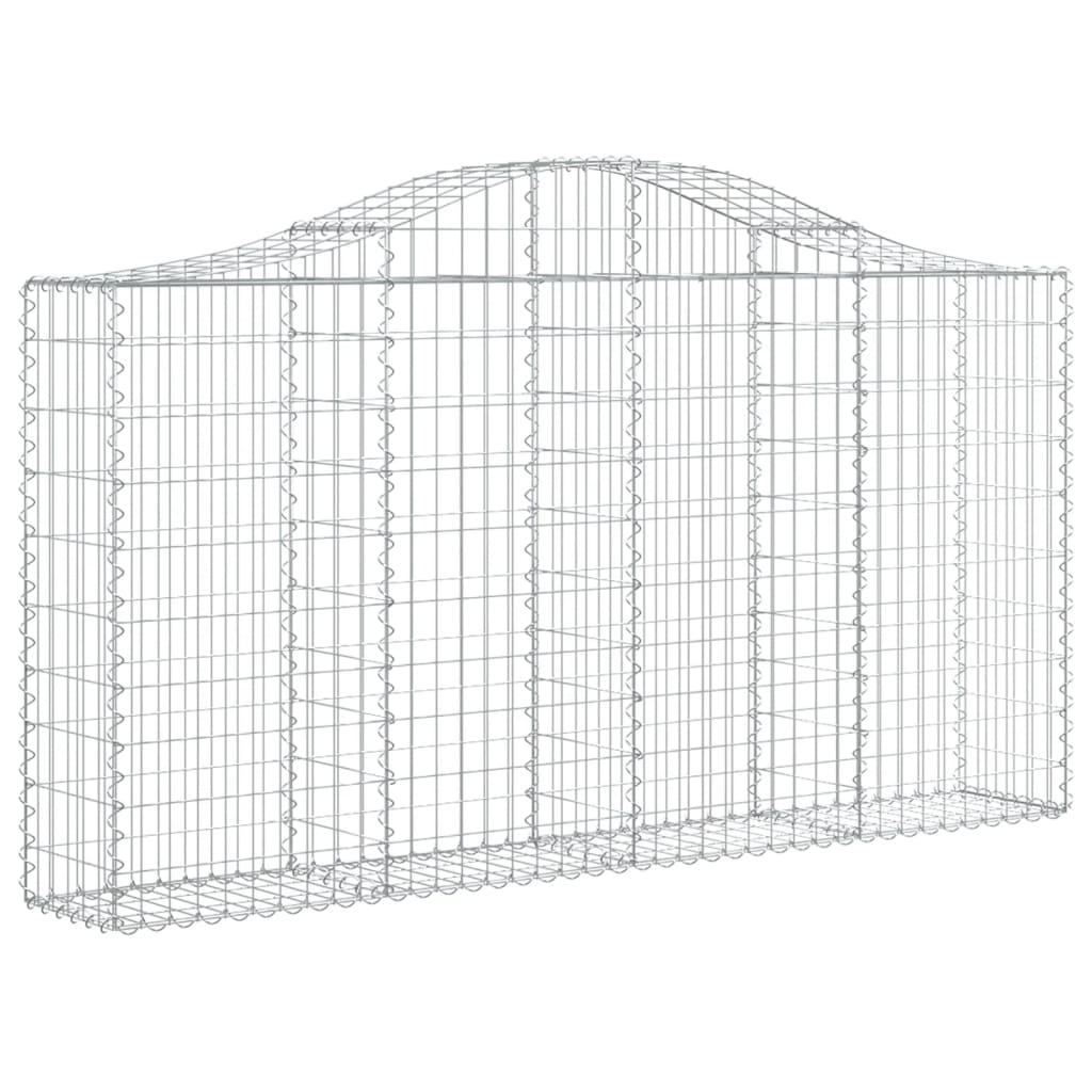Lučne gabionske košare 25kom 200x30x100/120cm pocinčano željezo