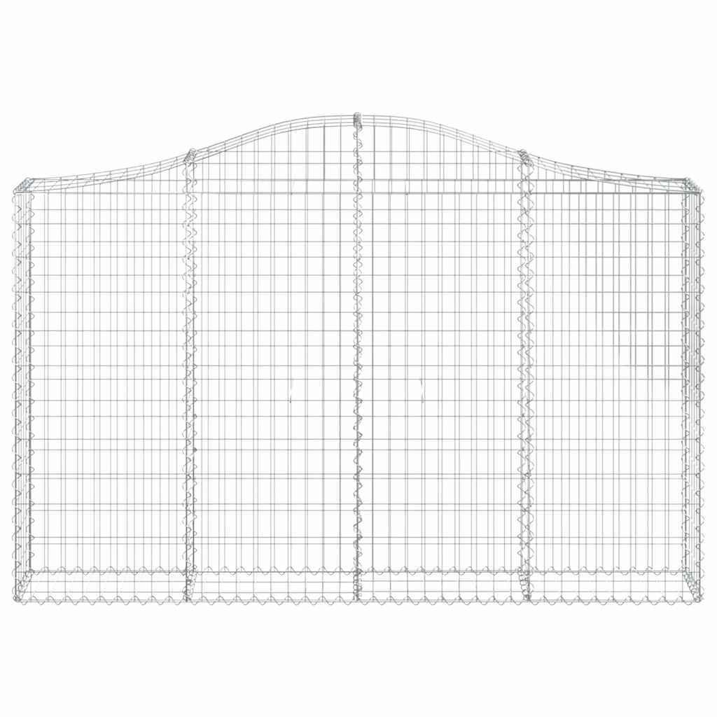 Lučne gabionske košare 3 kom 200x30x120/140cm pocinčano željezo