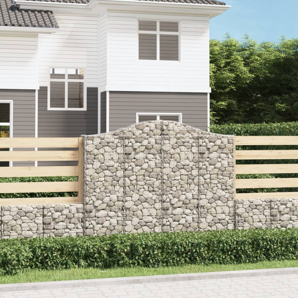 Lučne gabionske košare 3 kom 200x30x160/180cm pocinčano željezo