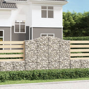 Lučne gabionske košare 4 kom 200x30x160/180cm pocinčano željezo