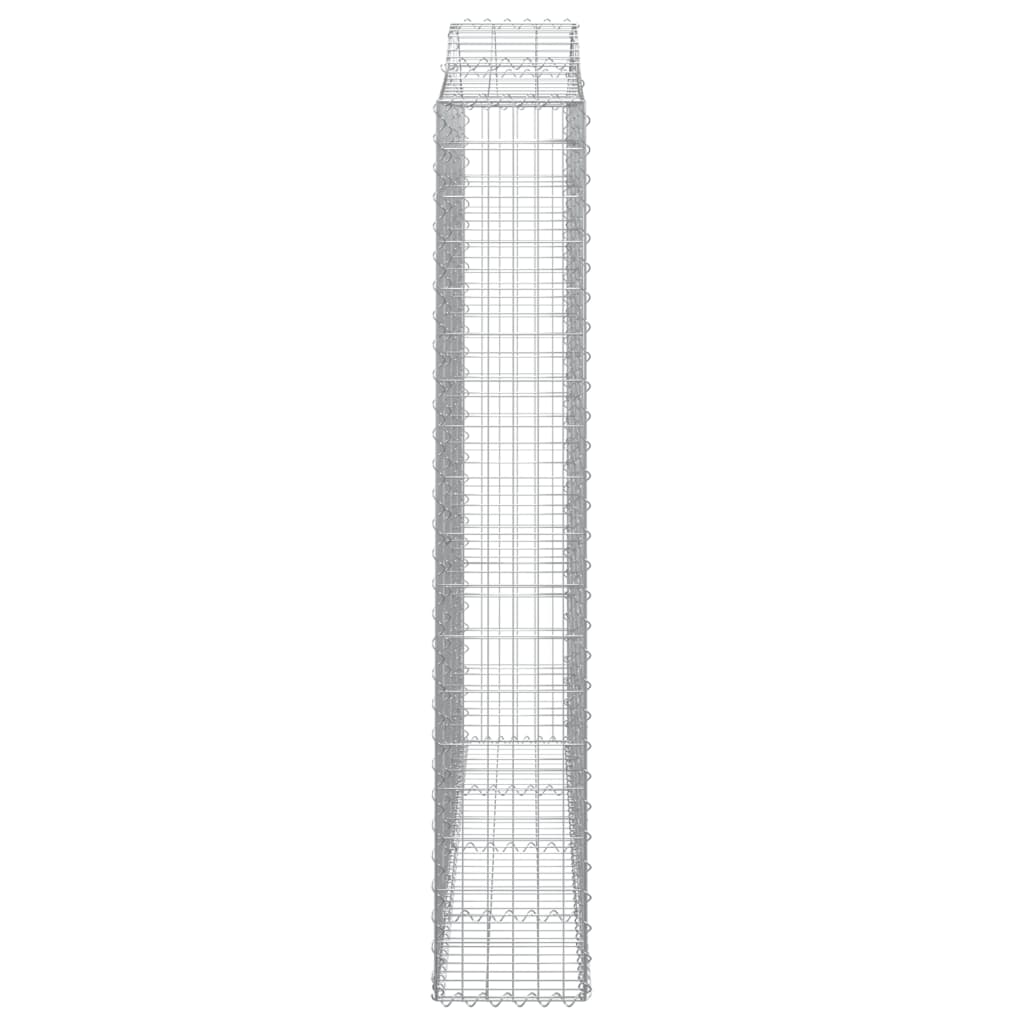 Lučne gabionske košare 4 kom 200x30x180/200cm pocinčano željezo