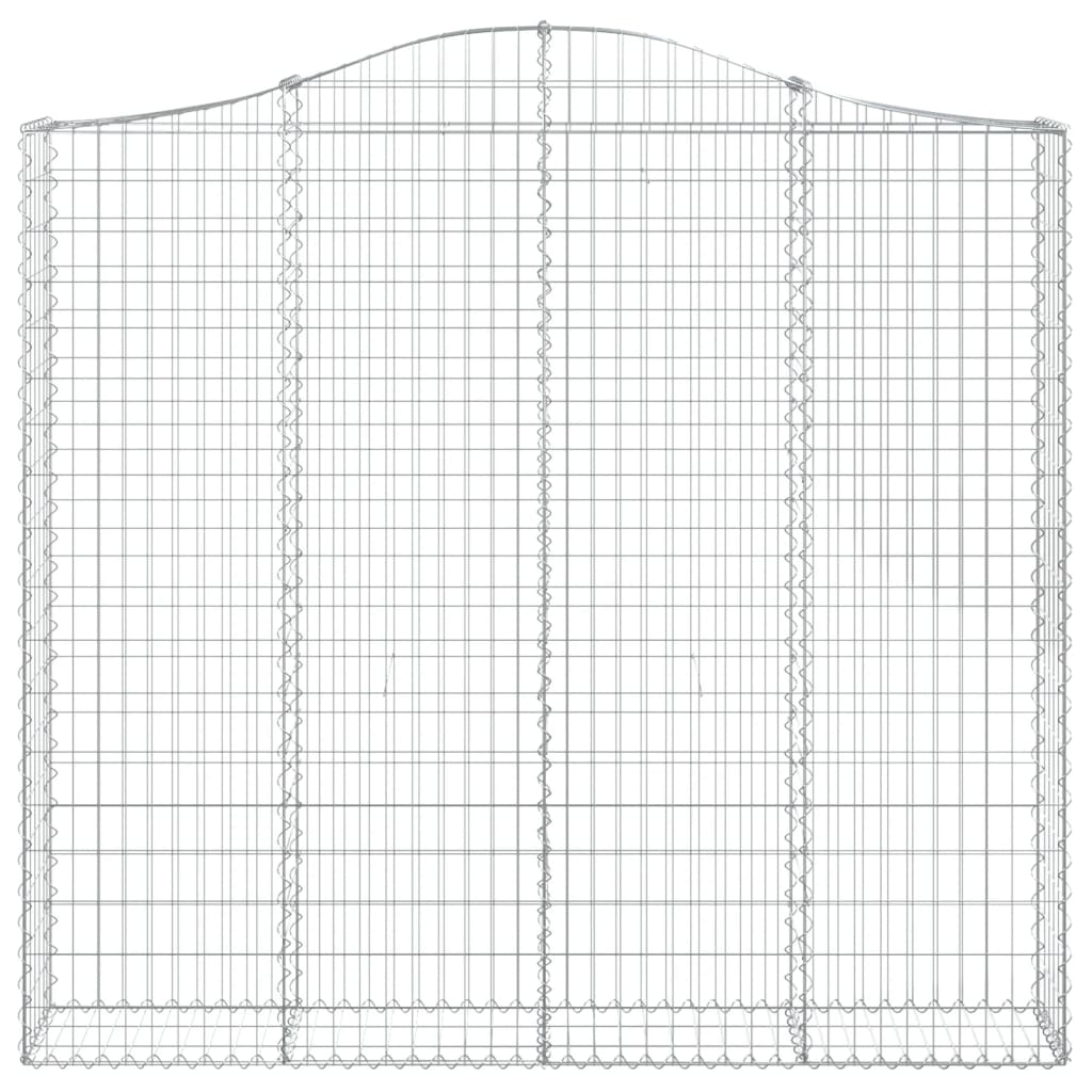 Lučne gabionske košare 5 kom 200x30x180/200cm pocinčano željezo