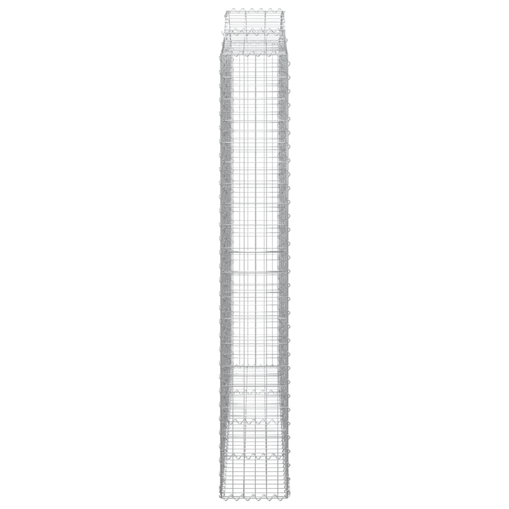 Lučne gabionske košare 3 kom 200x30x200/220cm pocinčano željezo
