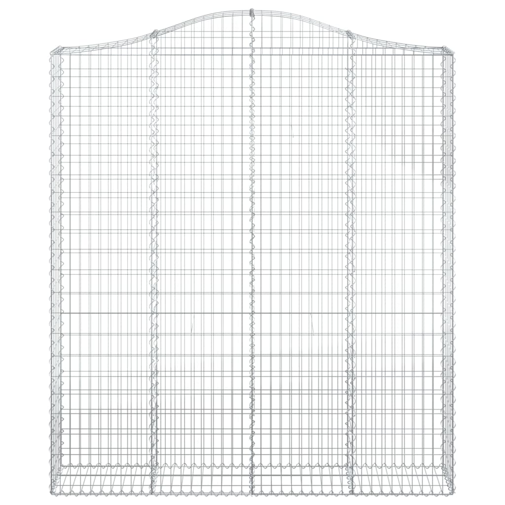 Lučne gabionske košare 2 kom 200x30x220/240cm pocinčano željezo