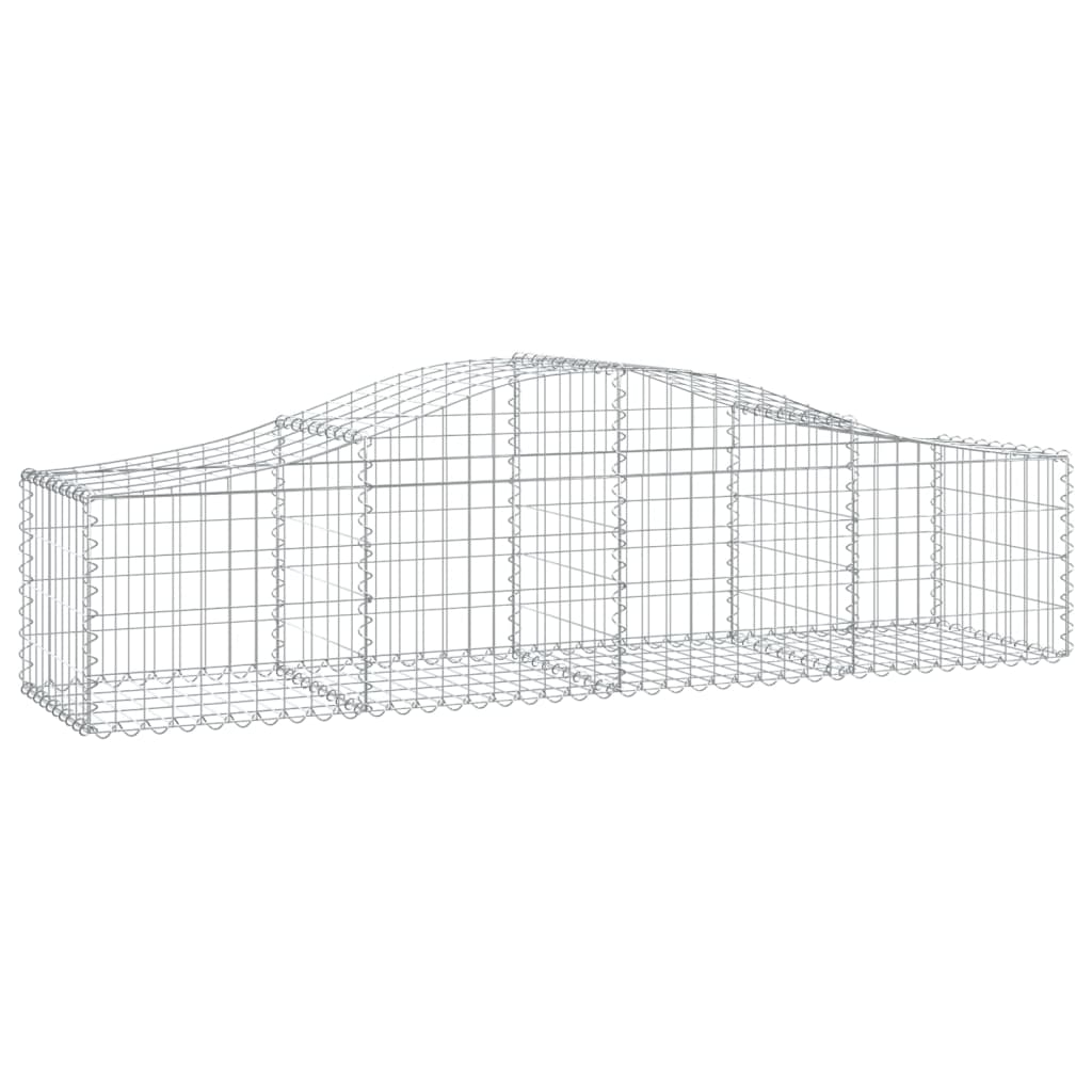 Lučne gabionske košare 3 kom 200x50x40/60 cm pocinčano željezo