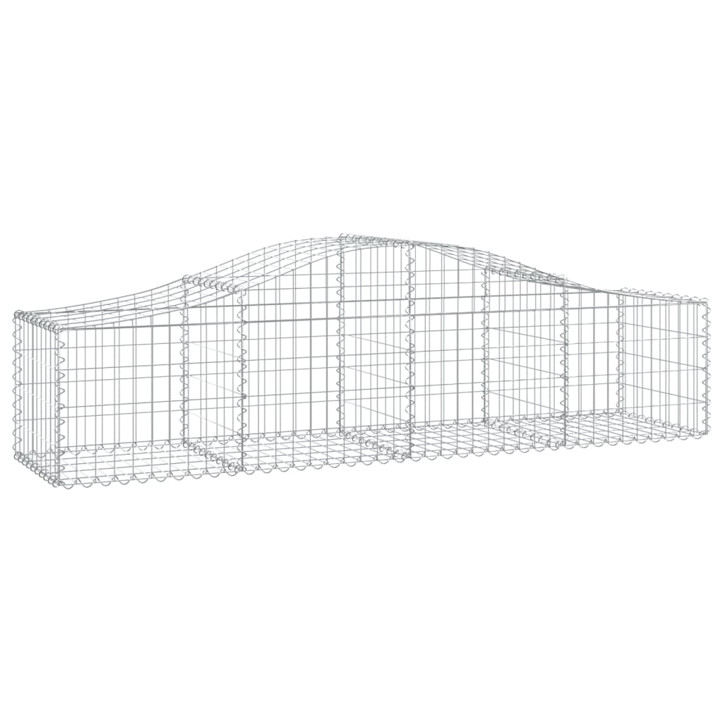 Lučne gabionske košare 10 kom 200x50x40/60 cm pocinčano željezo