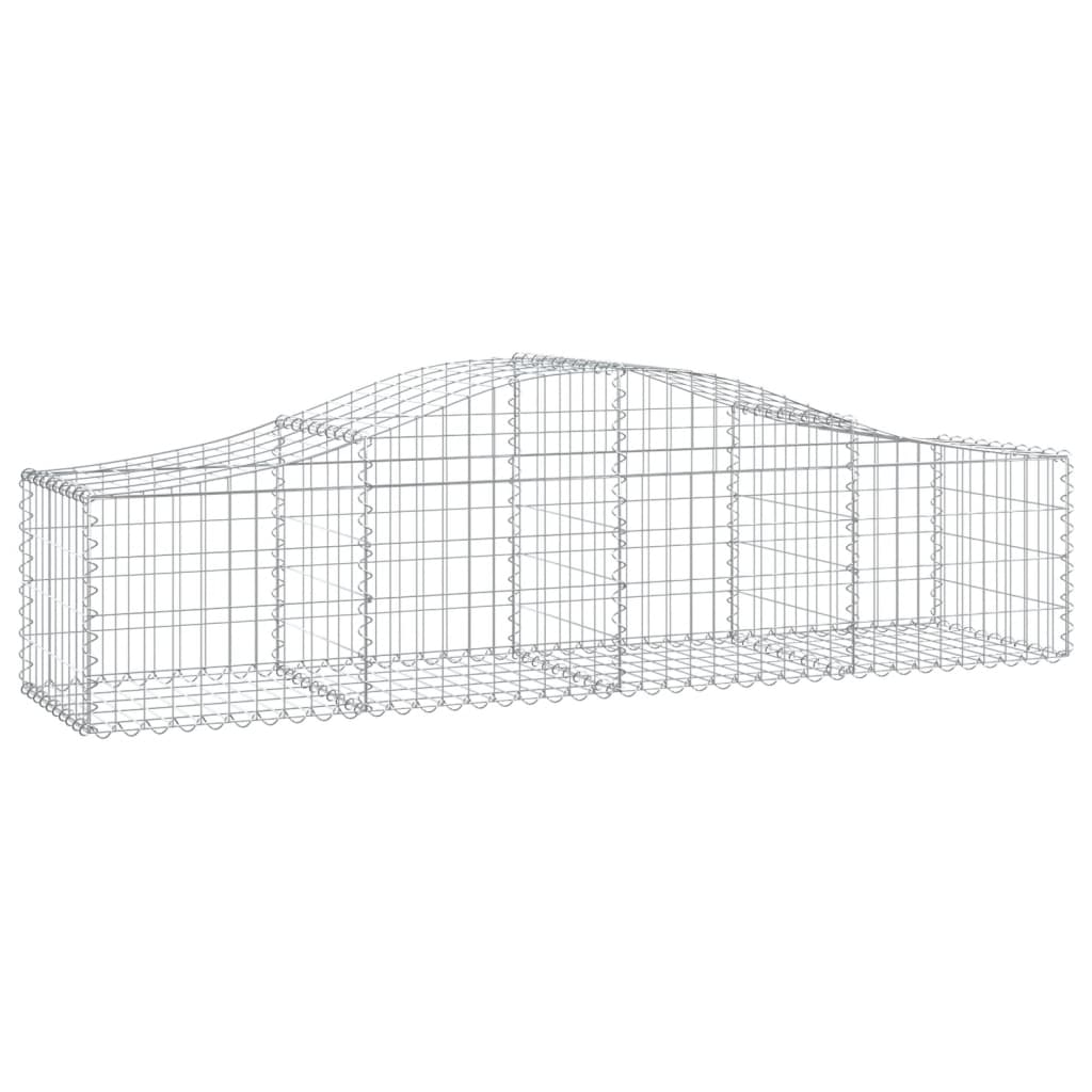 Lučne gabionske košare 13 kom 200x50x40/60 cm pocinčano željezo