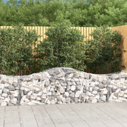 Lučne gabionske košare 2 kom 200x50x60/80 cm pocinčano željezo