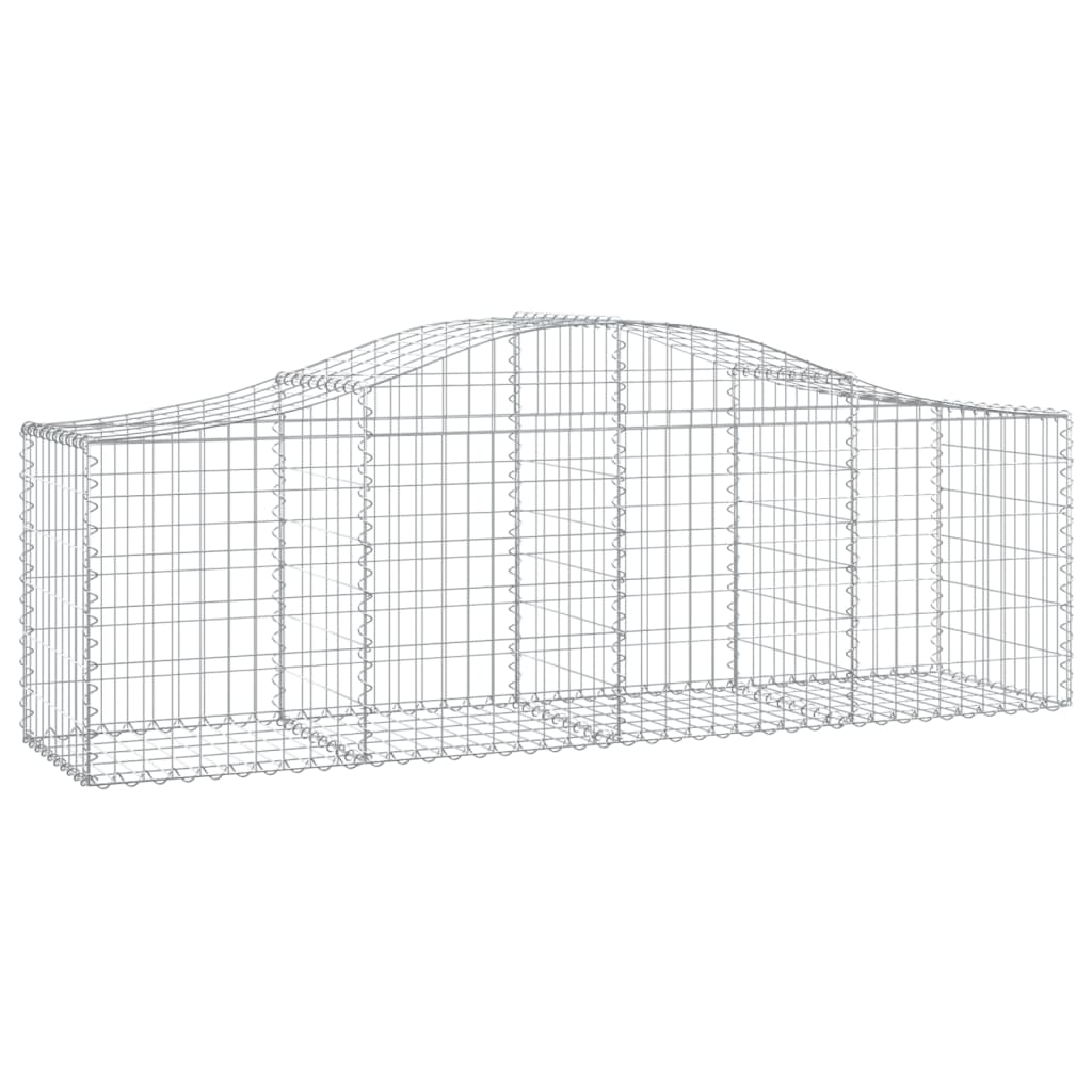Lučne gabionske košare 10 kom 200x50x60/80 cm pocinčano željezo