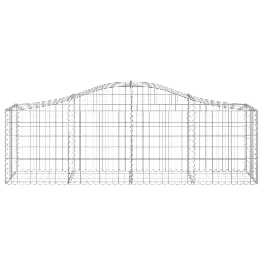 Lučne gabionske košare 10 kom 200x50x60/80 cm pocinčano željezo