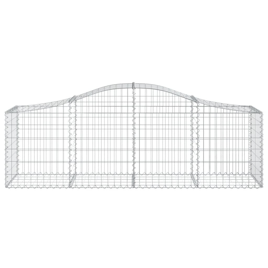Lučne gabionske košare 12 kom 200x50x60/80 cm pocinčano željezo