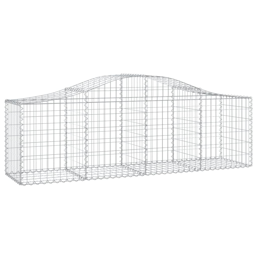 Lučne gabionske košare 13 kom 200x50x60/80 cm pocinčano željezo
