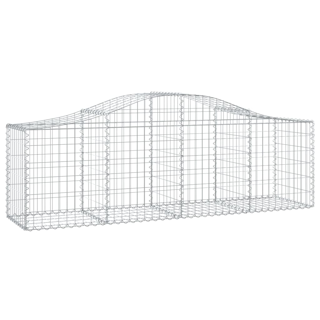 Lučne gabionske košare 25 kom 200x50x60/80 cm pocinčano željezo