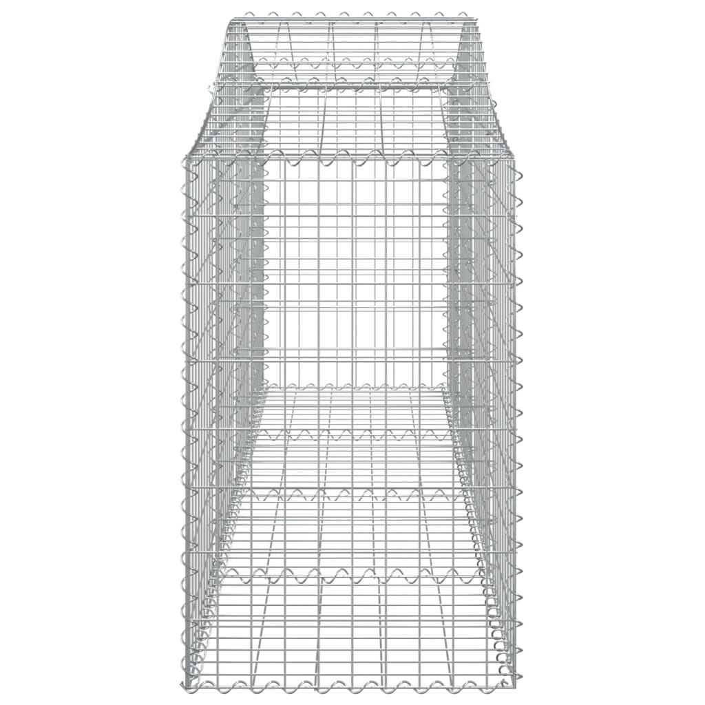 Lučne gabionske košare 10 kom 200x50x80/100cm pocinčano željezo