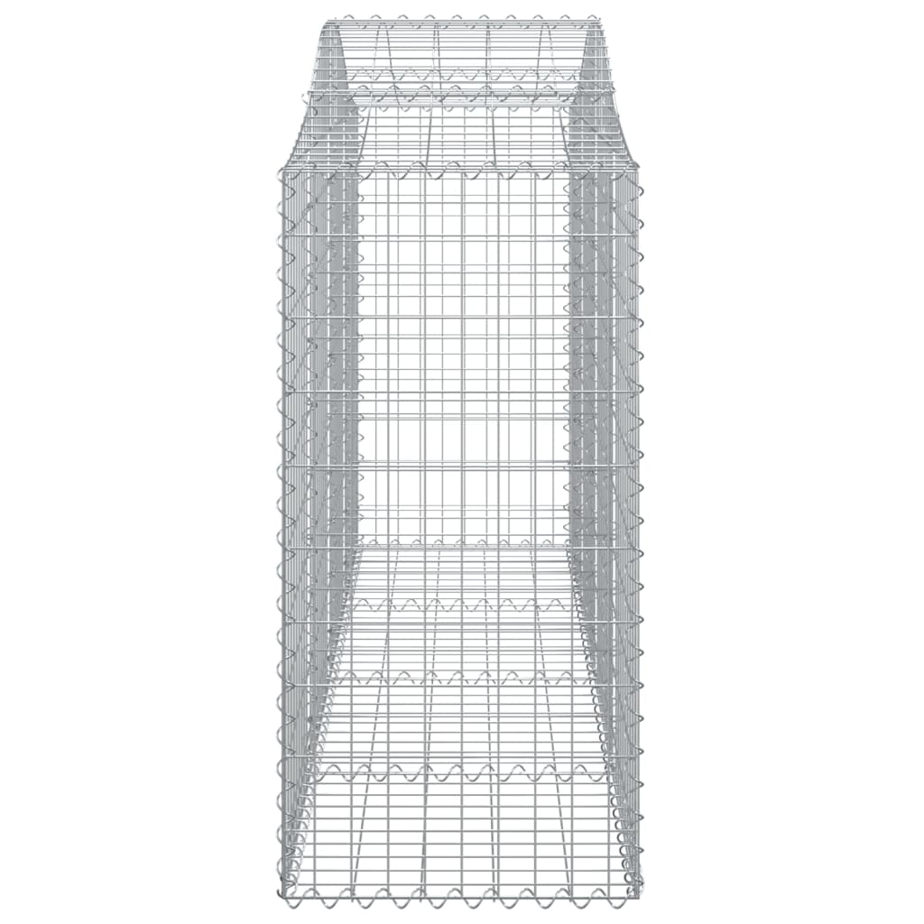 Lučne gabionske košare 2 kom 200x50x100/120cm pocinčano željezo