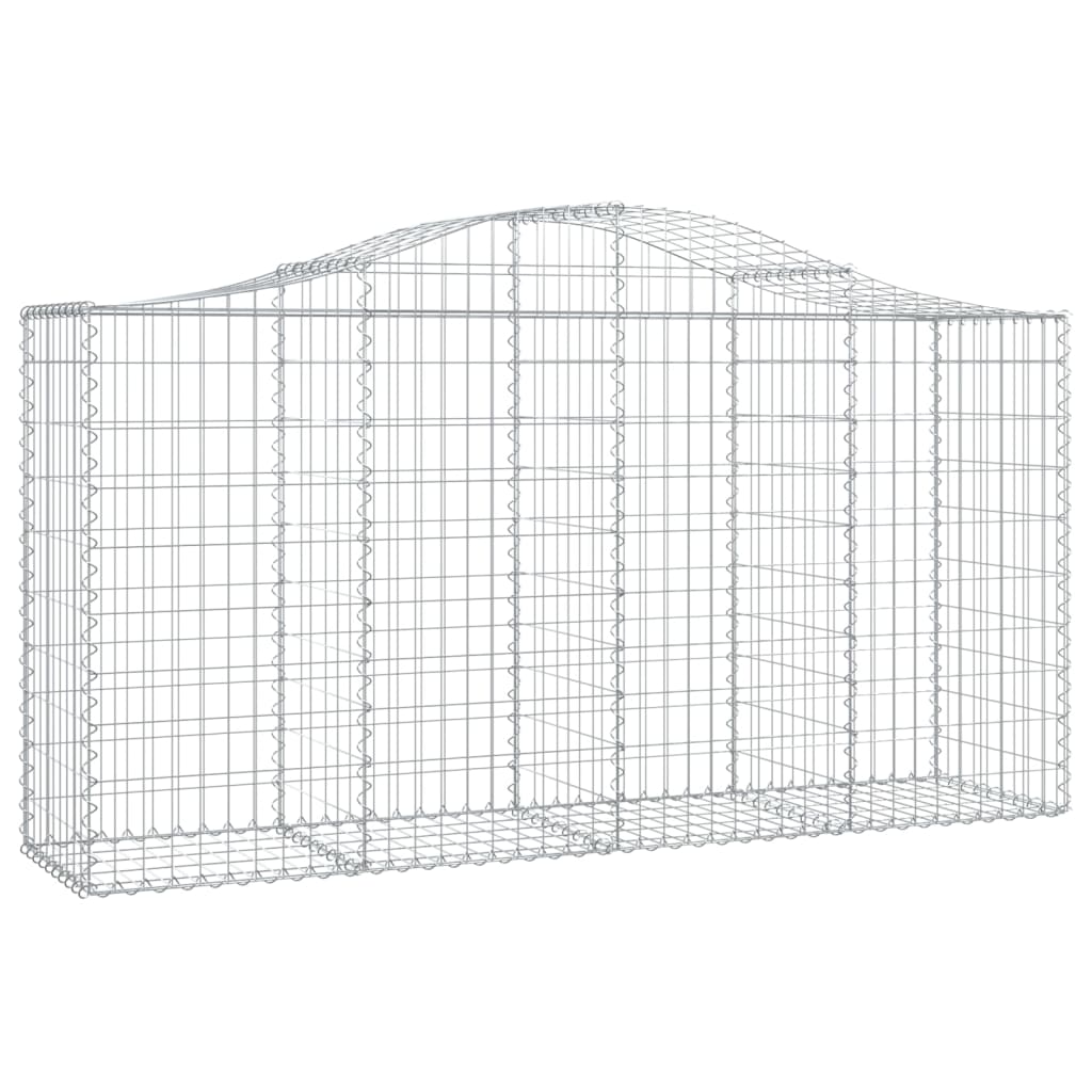 Lučne gabionske košare 3 kom 200x50x100/120cm pocinčano željezo
