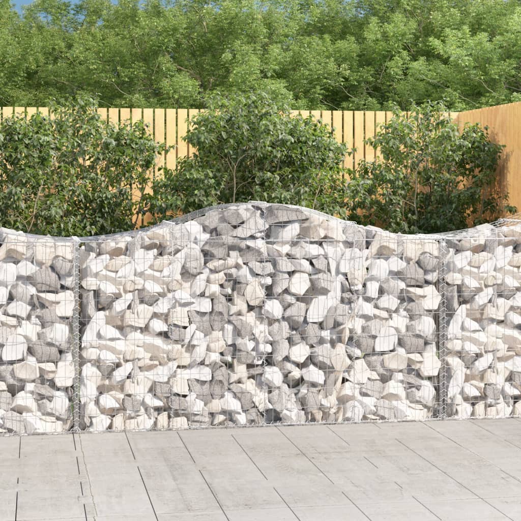 Lučne gabionske košare 13kom 200x50x100/120cm pocinčano željezo