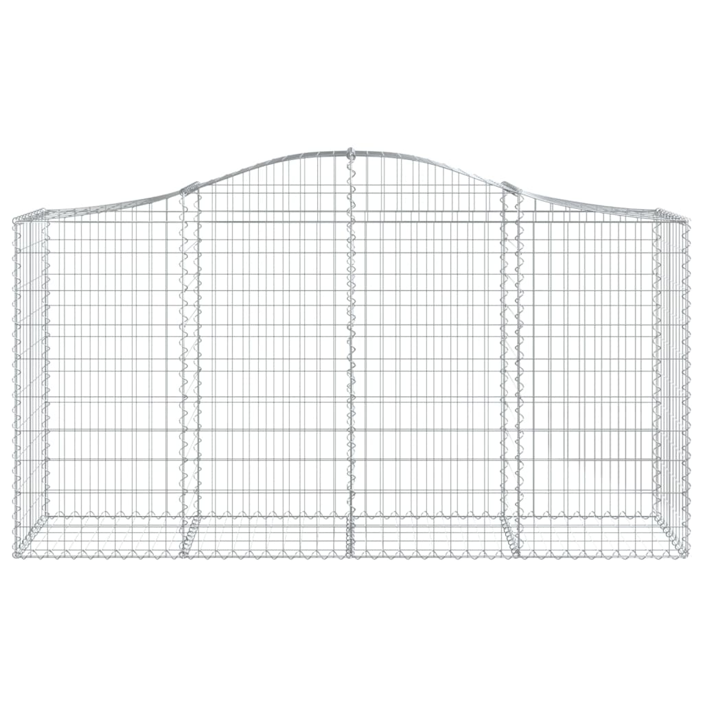 Lučne gabionske košare 15kom 200x50x100/120cm pocinčano željezo
