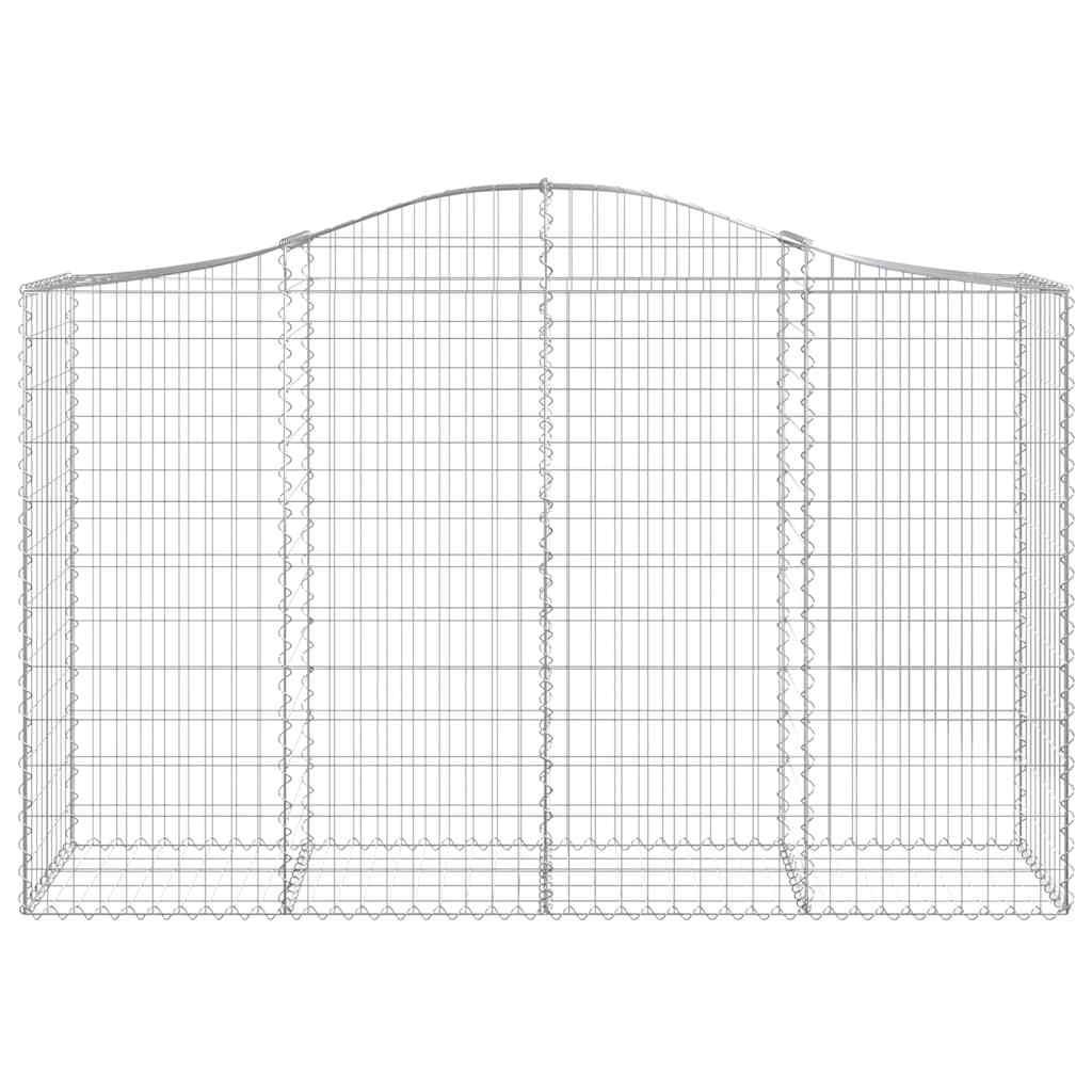Lučne gabionske košare 8 kom 200x50x120/140cm pocinčano željezo