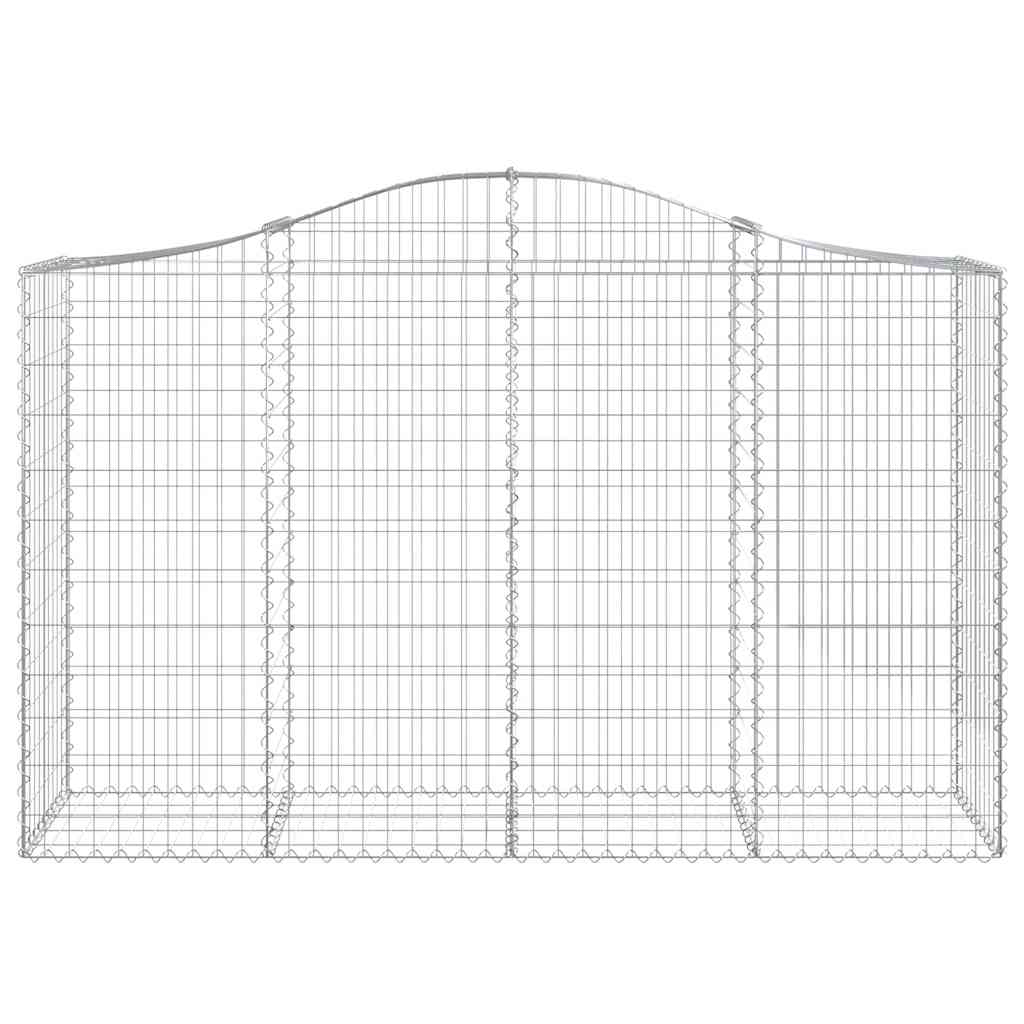 Lučne gabionske košare 10kom 200x50x120/140cm pocinčano željezo