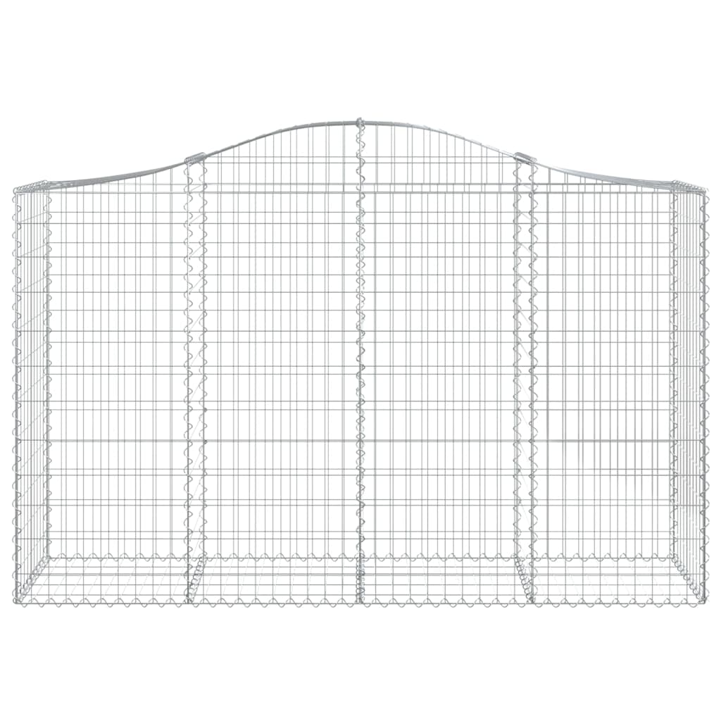 Lučne gabionske košare 11kom 200x50x120/140cm pocinčano željezo