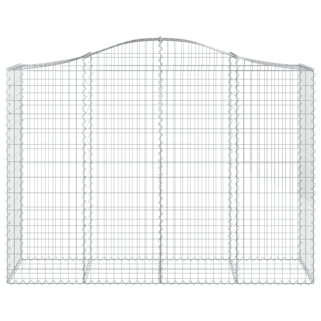 Lučne gabionske košare 5 kom 200x50x140/160cm pocinčano željezo
