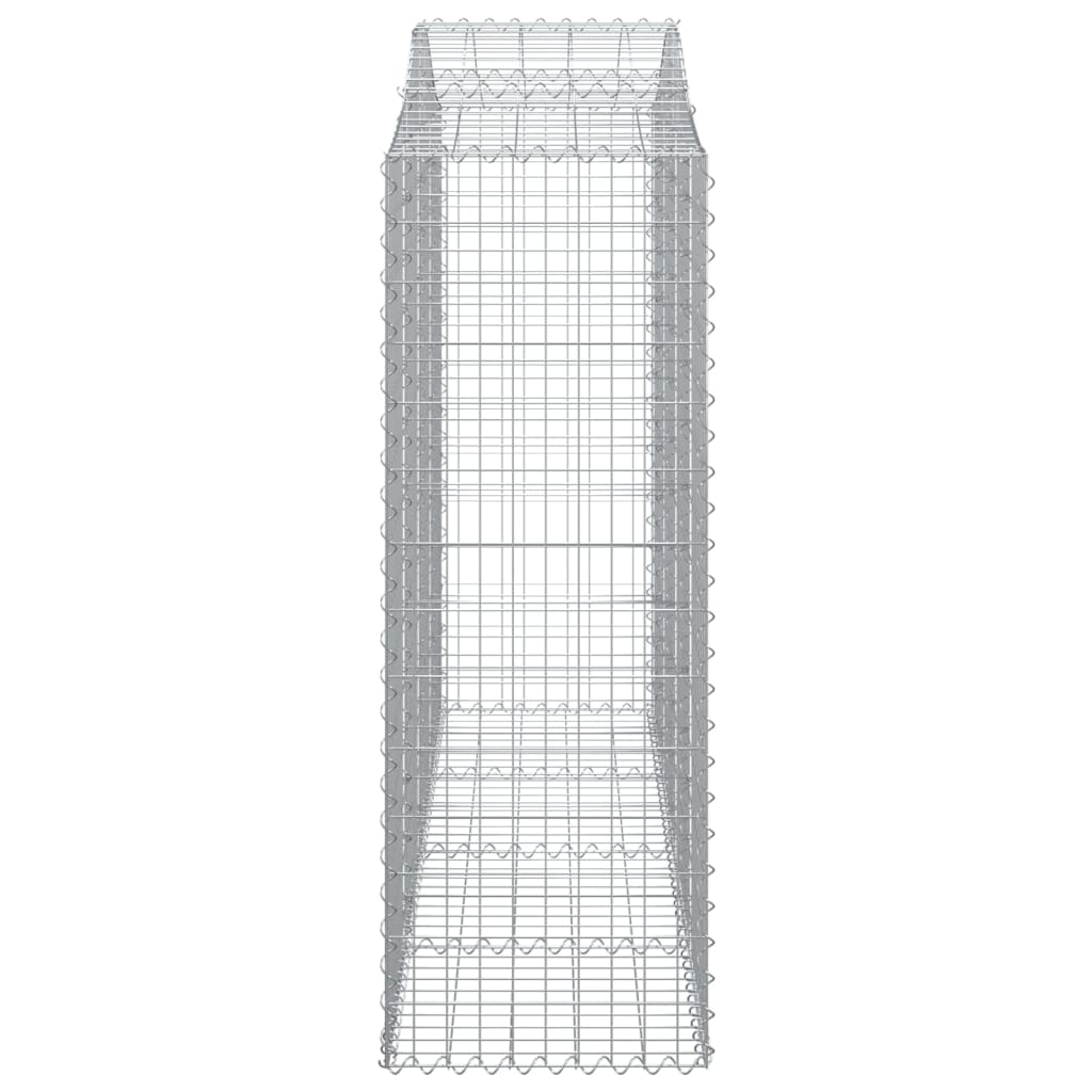 Lučne gabionske košare 10kom 200x50x140/160cm pocinčano željezo
