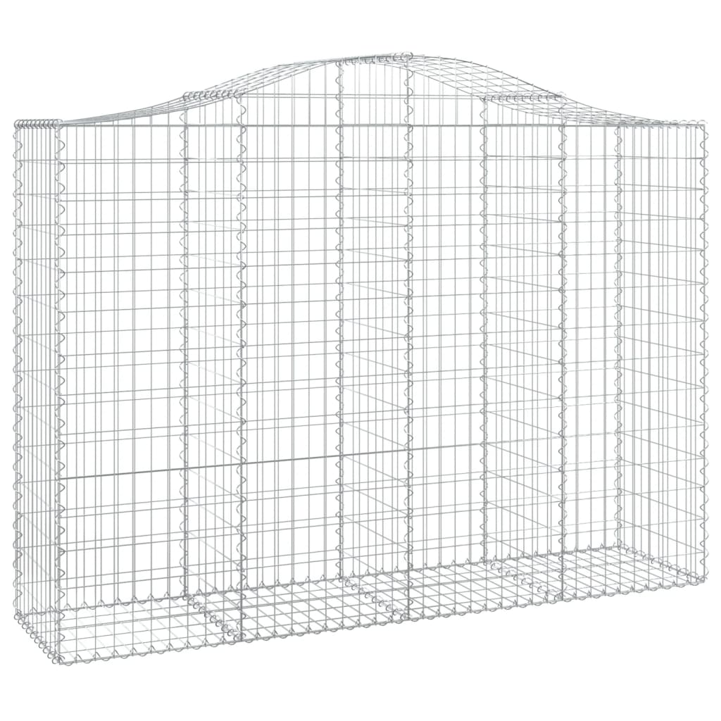 Lučne gabionske košare 11kom 200x50x140/160cm pocinčano željezo