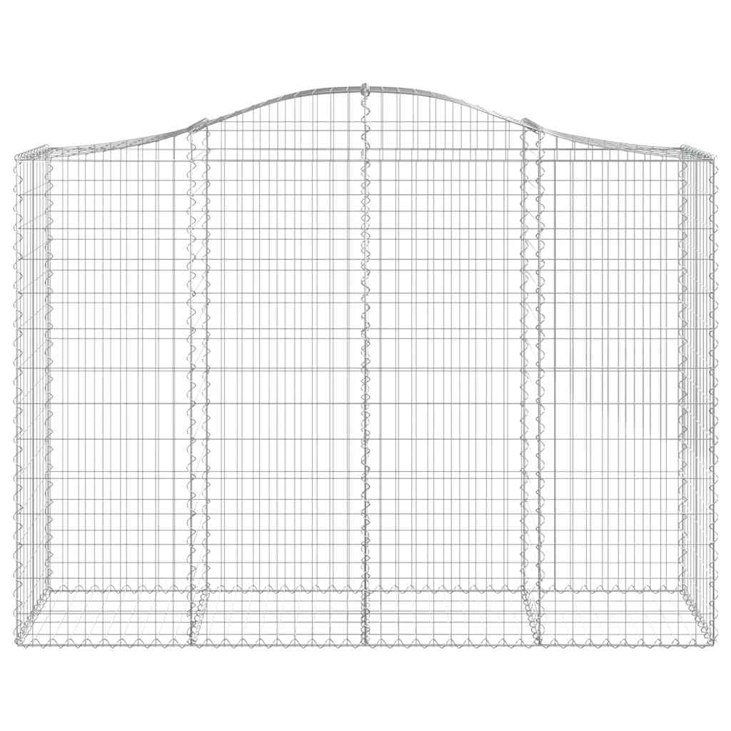 Lučne gabionske košare 12kom 200x50x140/160cm pocinčano željezo