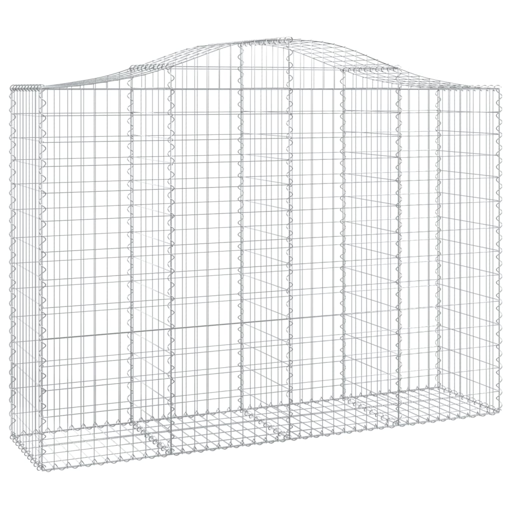 Lučne gabionske košare 14kom 200x50x140/160cm pocinčano željezo