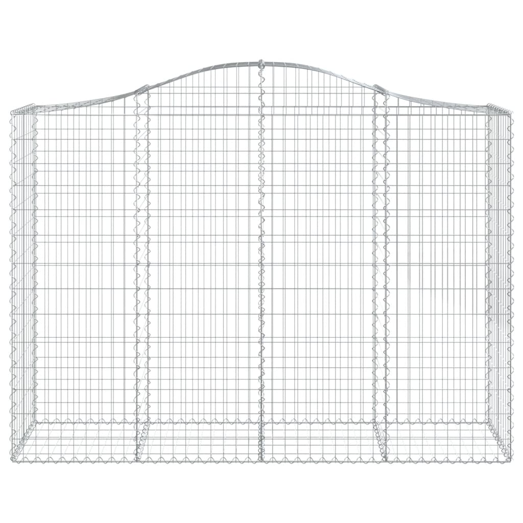 Lučne gabionske košare 14kom 200x50x140/160cm pocinčano željezo
