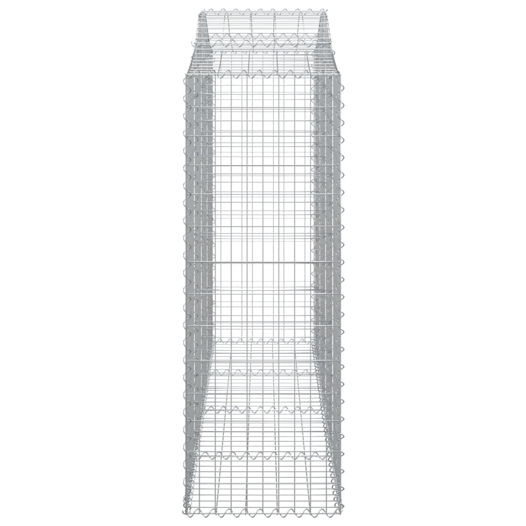 Lučne gabionske košare 14kom 200x50x140/160cm pocinčano željezo