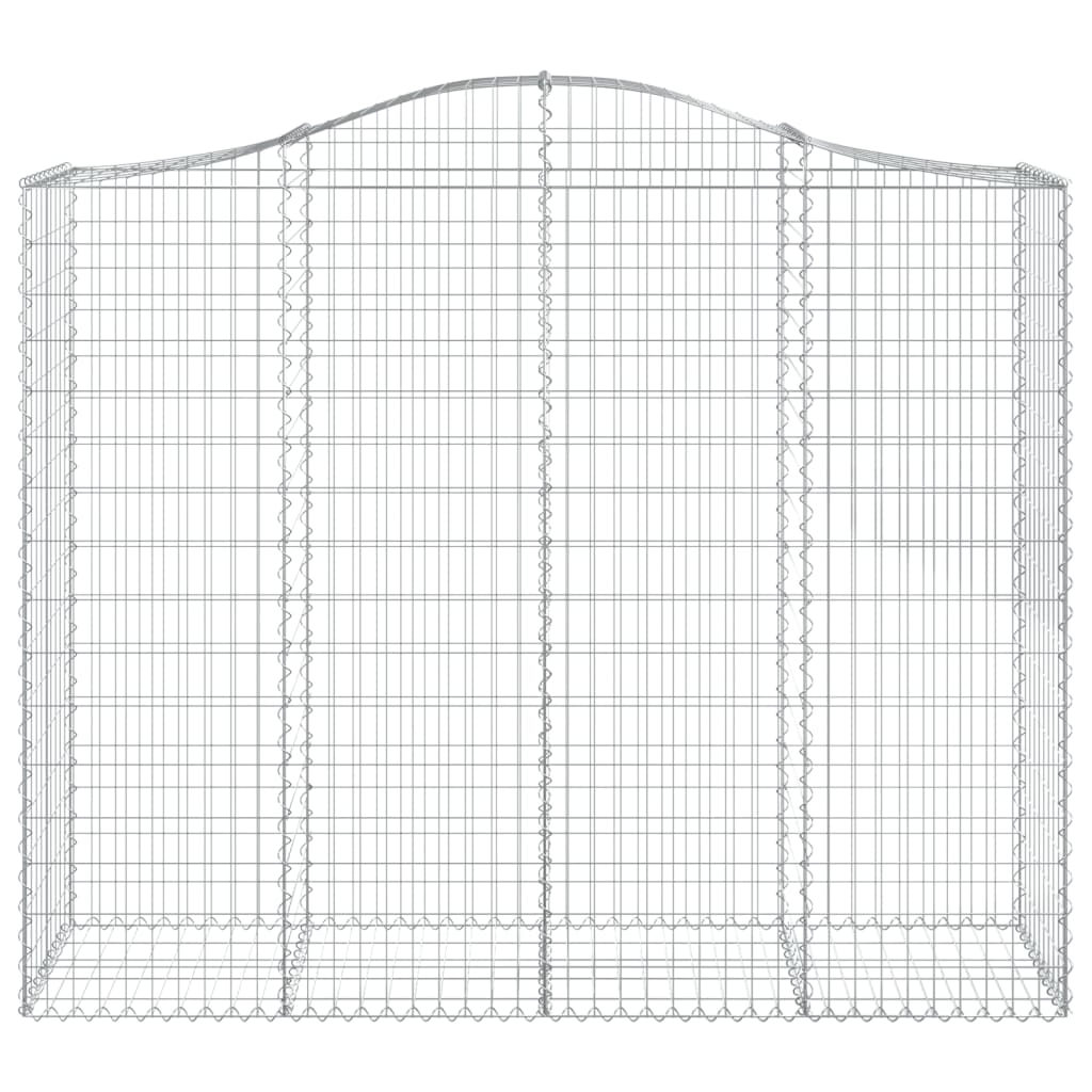 Lučne gabionske košare 2 kom 200x50x160/180cm pocinčano željezo