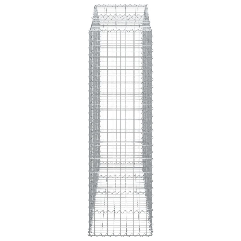 Lučne gabionske košare 6 kom 200x50x160/180cm pocinčano željezo