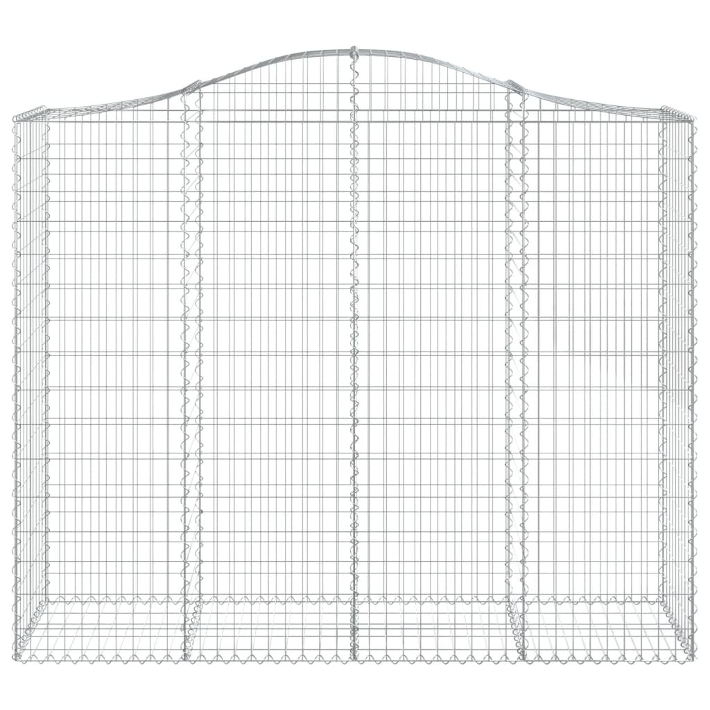 Lučne gabionske košare 10kom 200x50x160/180cm pocinčano željezo