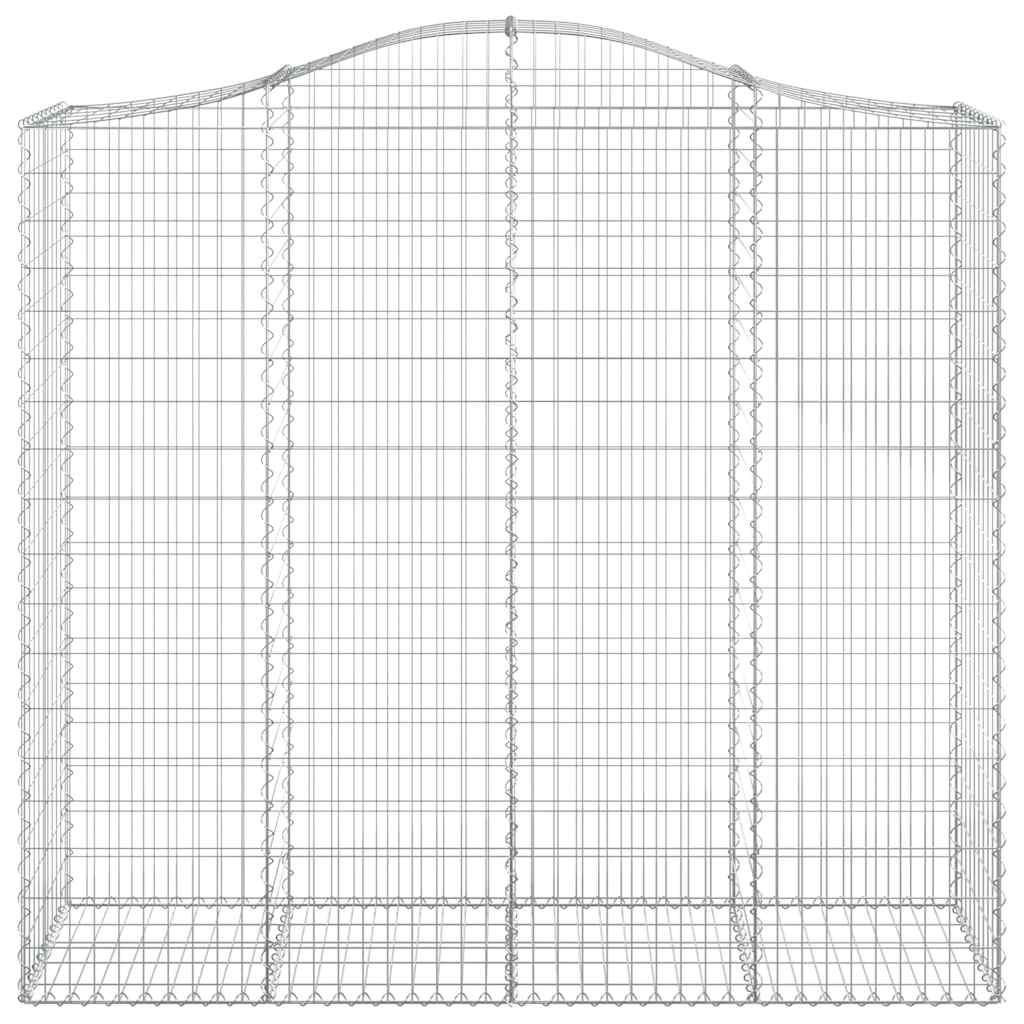 Lučne gabionske košare 2 kom 200x50x180/200cm pocinčano željezo