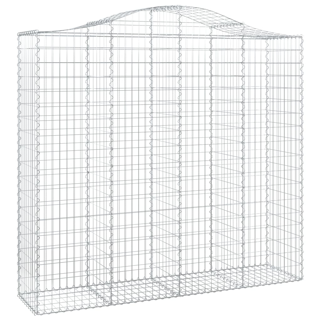 Lučne gabionske košare 4 kom 200x50x180/200cm pocinčano željezo